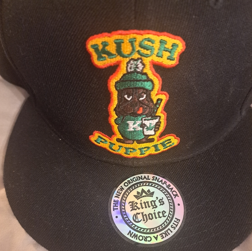 Black Kush Puppie Snapback Hat
